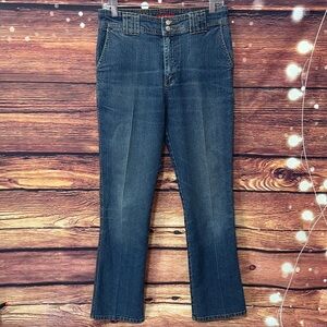 Zena Blue Denim Jeans with Silver Buttons